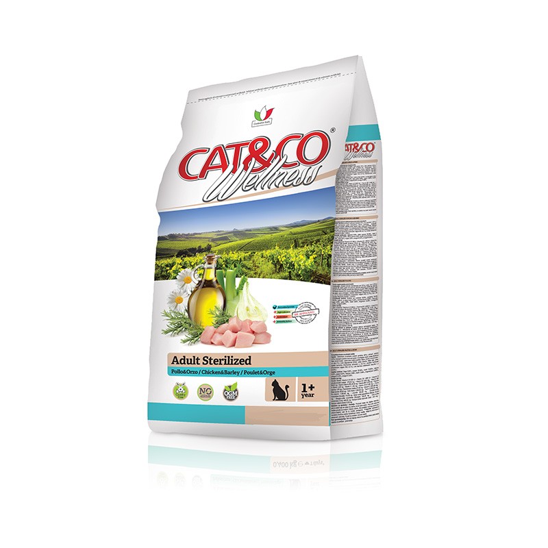 CAT&CO WELLNESS ADULT STERILIZED POLLO & ORZO GR 400 (FLASH)