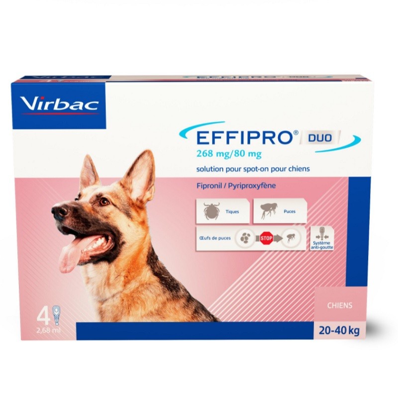 EFFIPRO DUO CANE L 20-40 KG  4 PIP.