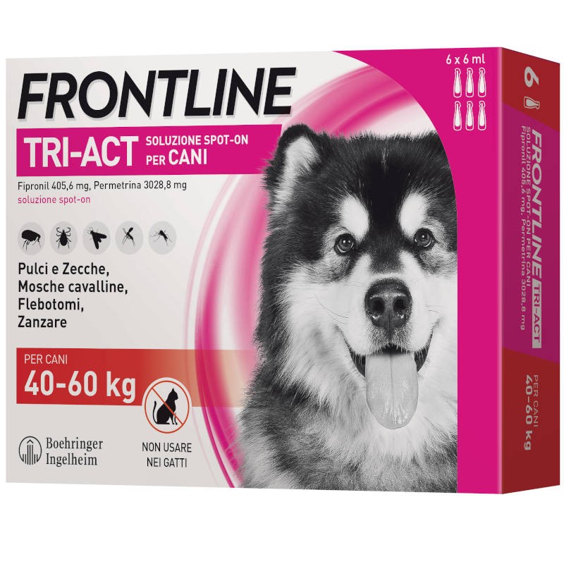 FRONTLINE TRI-ACT CANI XL 40 - 60 KG 6 PIP