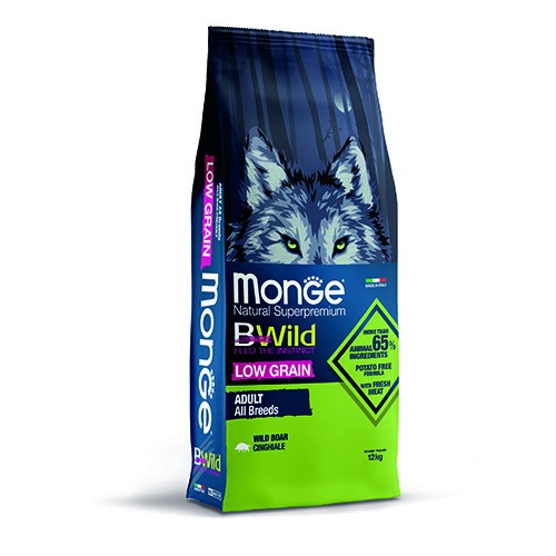 MONGE CANE ALL BREEDS LOW GRAIN ADULT CINGHIALE 12 KG
