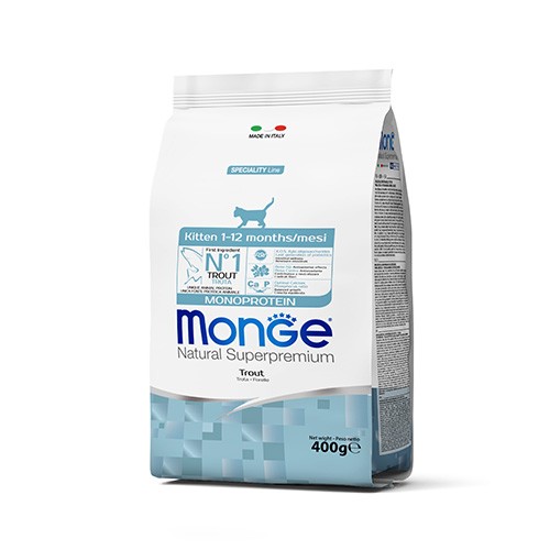 MONGE GATTO KITTEN MONOPROTEICO TROTA GR 400