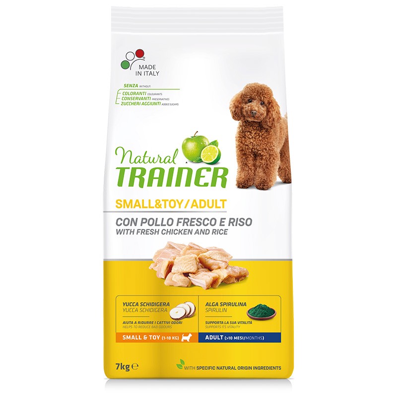 NATURAL TRAINER CANE SMALL&TOY ADULT POLLO GR 7 new pack