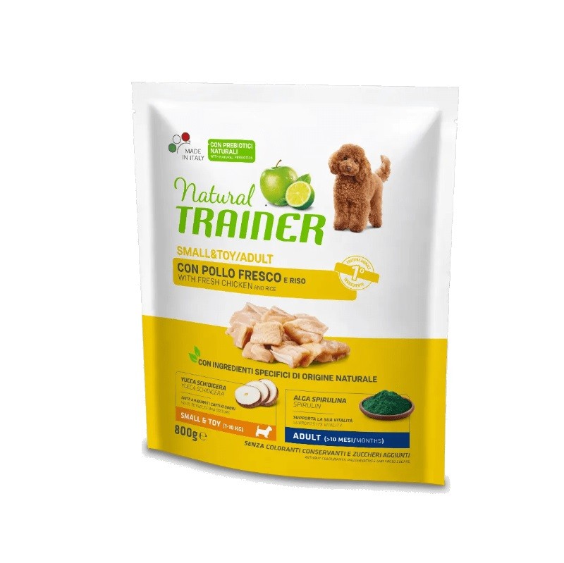 NATURAL TRAINER SMALL E TOY ADULT POLLO GR 800 new pack