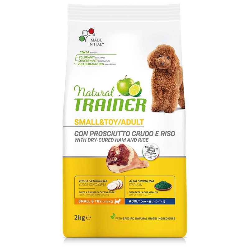 NATURAL TRAINER CANE SMALL&TOY ADULT PROSCIUTTO CRUDO 2 KG new