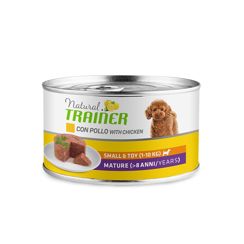 NATURAL TRAINER CANE SMALL&TOY MATURE POLLO 150 GR X 24