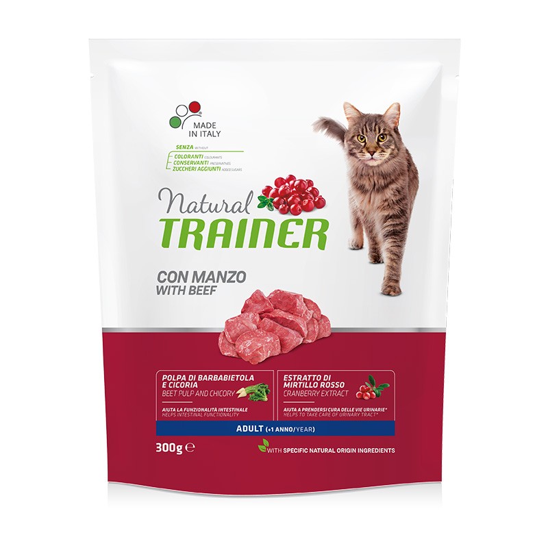 NATURAL TRAINER GATTO ADULT MANZO GR 300 new pack