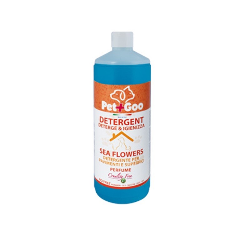 PET&GO DETERGENTE CONCENTRATO 1L Sea Flowers  cucce/superfici e pavimenti