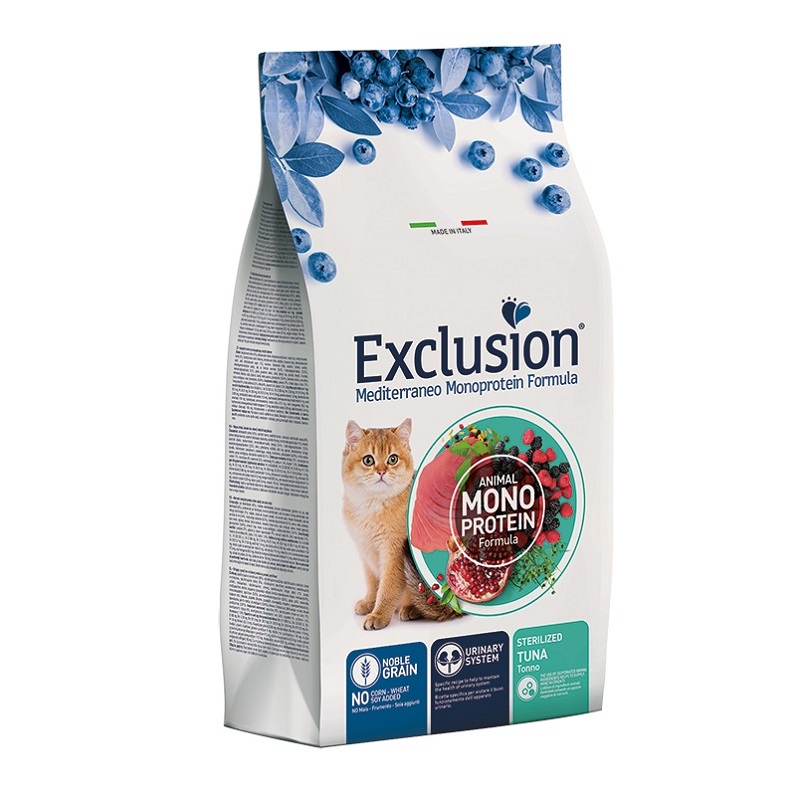 EXCLUSION NOBLE GRAIN GATTO STERILIZED TONNO KG 1,5