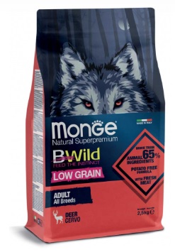 MONGE CANE ALL BREEDS LOW GRAIN ADULT CERVO 12 KG