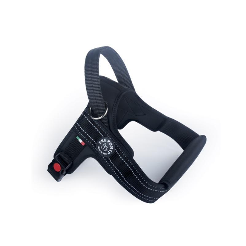 Pett. cani gr. tg. con pettorale "a fascia" + inserto rifr. MIS XXL NERO