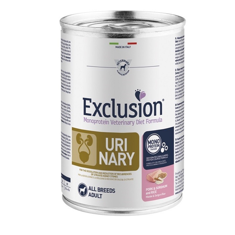 EXCLUSION CANE URINARY MAIALE, SORGO E RISO ALL BREEDS GR 400 X 24