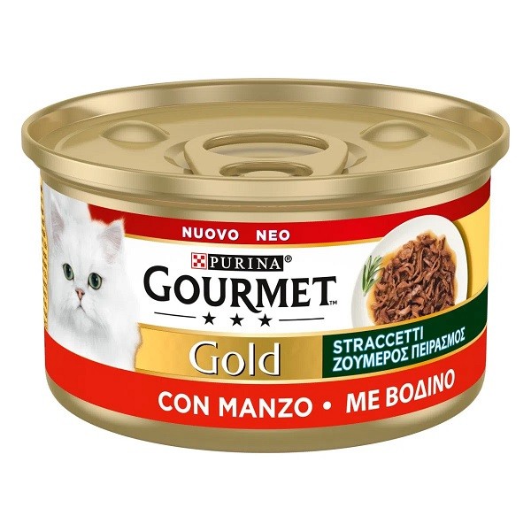 GOURMET GOLD STRACCETTI CON MANZO GR 85 X 24