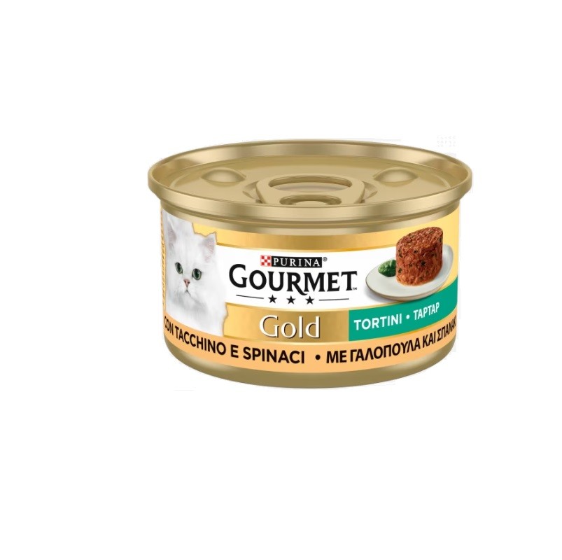 GOURMET GOLD TORTINI CON TACCHINO E SPINACI GR 85X24