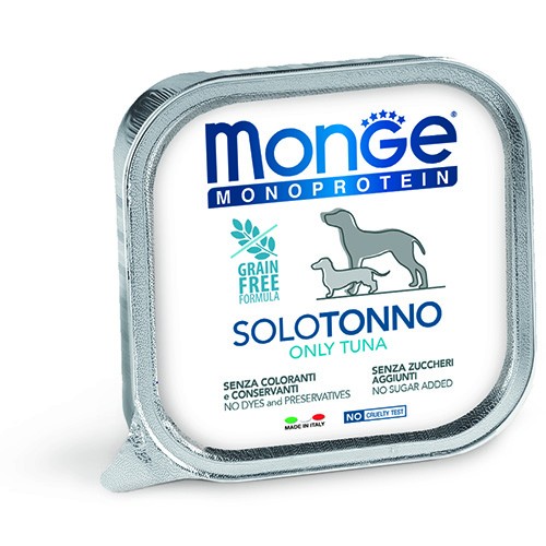 MONGE CANE MONOPROTEICO PATE' TONNO GR 150 6 vaschette
