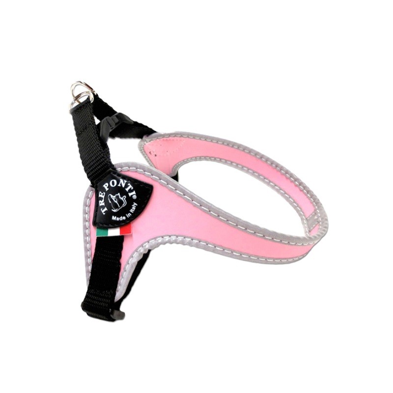 PETTORINA SOTTOPANCIA REGOLABILE CHIUSURA PLASTICA ROSA MIS. 1
