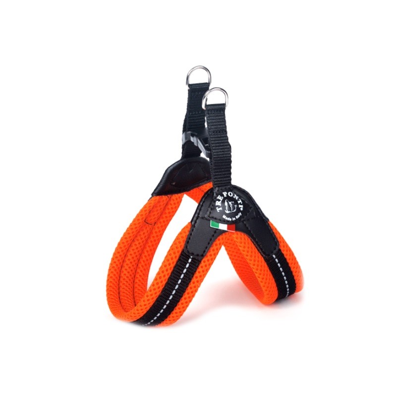 PETTORINA IN RETE FLUO CH. PLATI. MIS 1,5 ARANCIO
