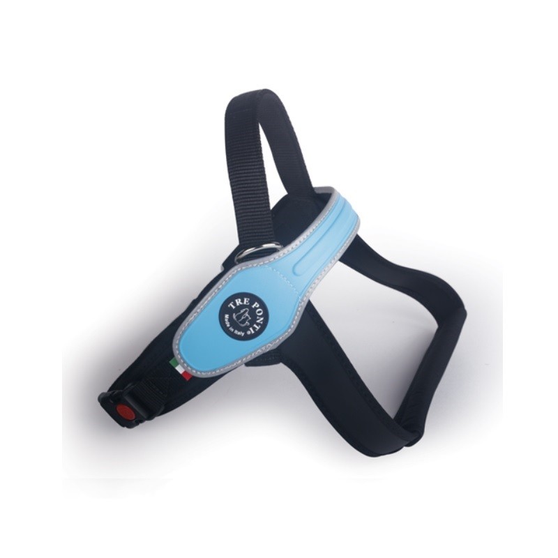 PETTORINA CANI GR TAGLIA BORDO RIFR AZZURRO XL