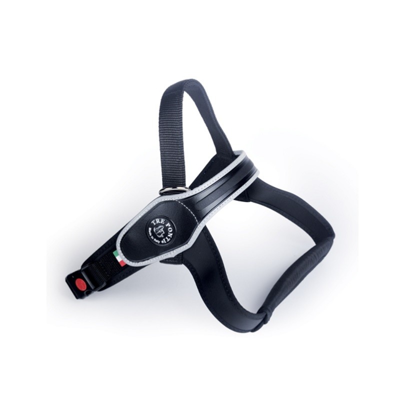 Pett. cani di grossa taglia con dorsale bordo rifr. MIS XL NERO