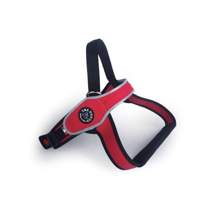 Pett. cani di grossa taglia con dorsale bordo rifr. MIS XL ROSSO