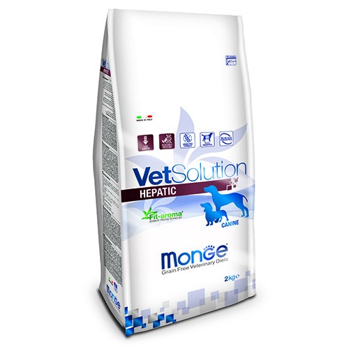 MONGE CANE CROCCHETTE VET SOLUTION HEPATIC KG 2