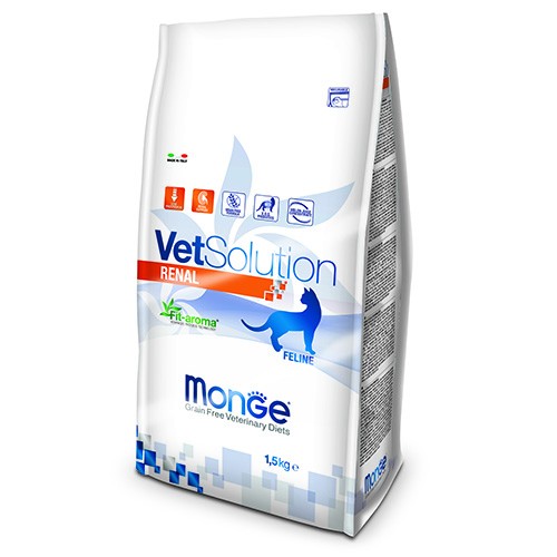 MONGE GATTO CROCCANTINI VET SOLUTION RENAL KG 1,5