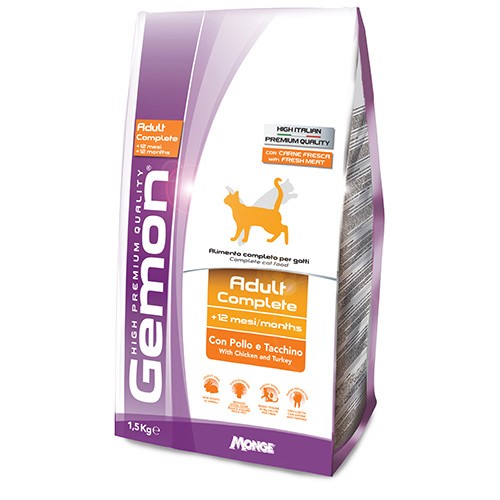 GEMON CROCCANTINI GATTO ADULT COMPLET POLLO E TACCHINOKG 2