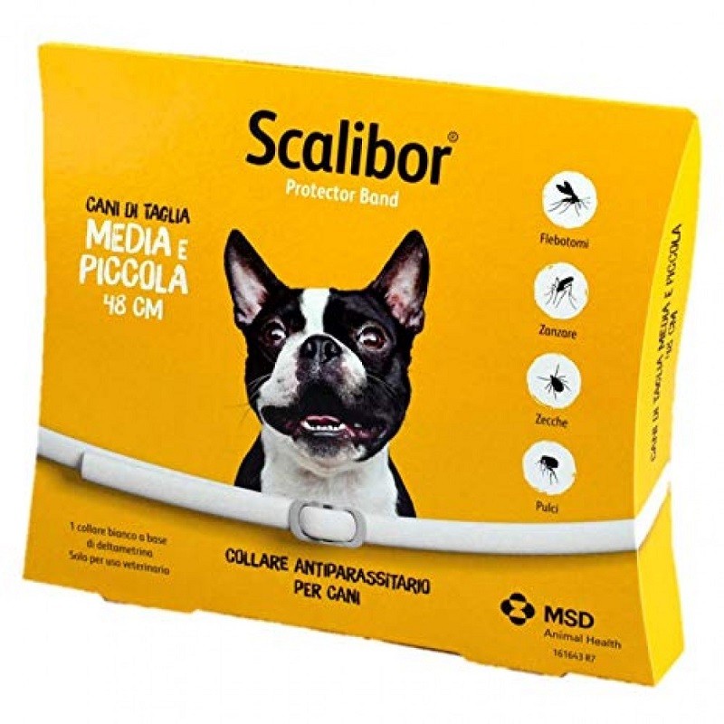 SCALIBOR COLLARE ANTIPARASSITARIO PER CANI DI PICCOLA TAGLIA cm 48