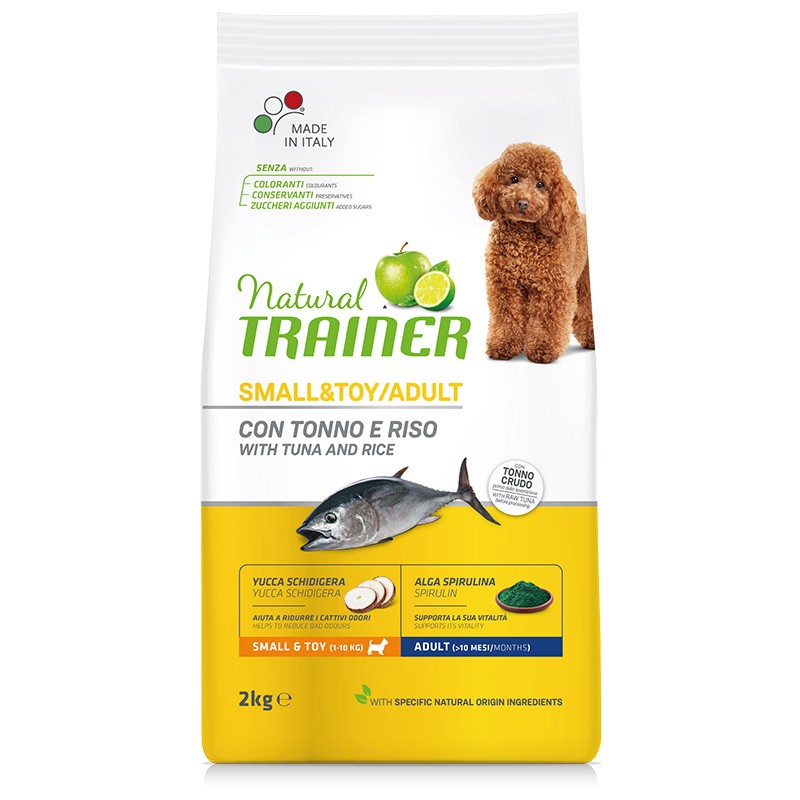 NATURAL TRAINER CROCCHETTE CANE SMALL&TOY ADULT TONNO 2 KG