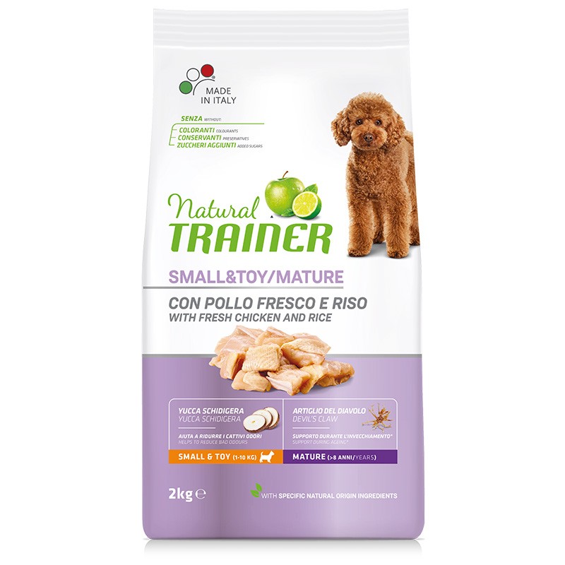 NATURAL TRAINER CROCCHETTE CANE SMALL&TOY MATURE POLLO 2 KG