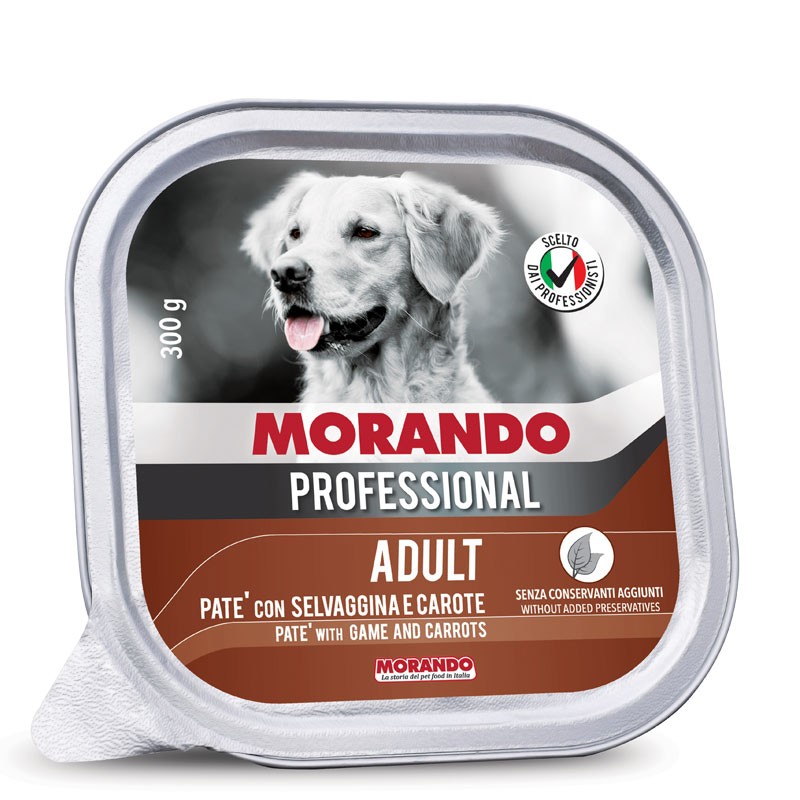 MIGLIOR CANE PROFESSIONAL VASCHETTE SELVAGGINA E CAROTE GR 300 (18 vaschette)
