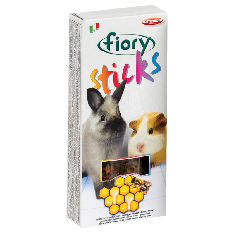 FIORY STICKS PER CONIGLI NANI GUSTO MIELE GR 100