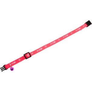 COLLARE PER GATTO ROSA IN NYLON 20-35 CM 10 MM