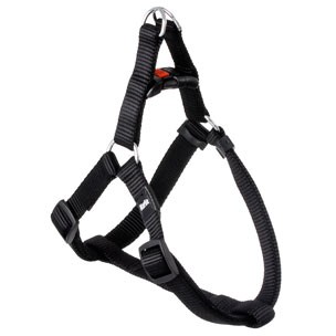 PETTORINA DA CANE NERA IN NYLON 40-70 CM 25 MM