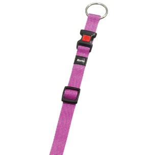 COLLARE DA CANE ROSA IN NYLON 30-45 CM 15 MM