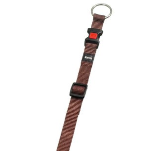 COLLARE DA CANE MARRONE IN NYLON 45-65 CM 25 MM