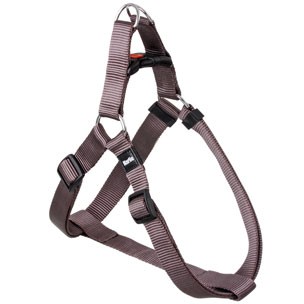 PETTORINA DA CANE MARRONE IN NYLON 20-35 CM 10 MM