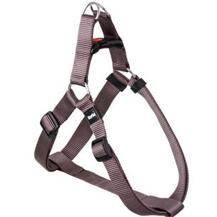 PETTORINA DA CANE MARRONE IN NYLON 40-70 CM 25 MM