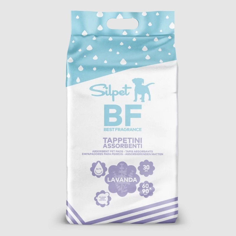 TAPPETINI IGIENICI SILPET ALLA LAVANDA cm 60 x 90 (30 tappetini)
