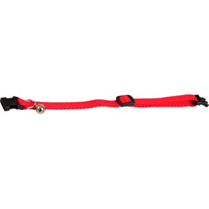COLLARE PER GATTO + CAMPANELLO ZIGGI ROSSO mm 20-30 mm 10