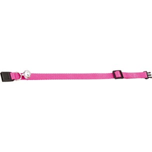 COLLARE PER GATTO + CAMPANELLO ZIGGI ROSA mm 20-30 mm 10