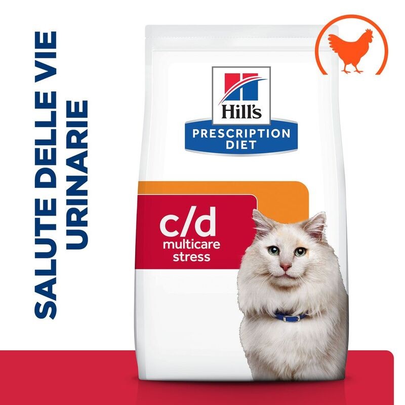 HILL'S PRESCRIPTION DIET CROCCANTINI GATTO C/D URINARY STRESS KG 1,5