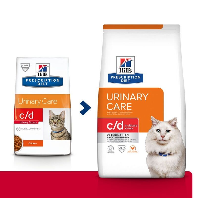 HILL'S PRESCRIPTION DIET CROCCANTINI GATTO C/D URINARY STRESS KG 1,5