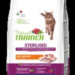 NATURAL TRAINER CROCCANTINI GATTO ADULT STERILIZZATO TACCHINO 3 KG