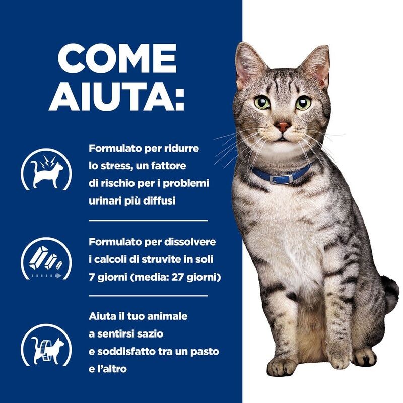 HILL'S PRESCRIPTION DIET CROCCANTINI GATTO C/D URINARY STRESS + METABOLIC KG 1,5