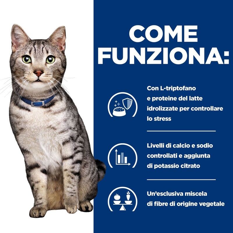 HILL'S PRESCRIPTION DIET CROCCANTINI GATTO C/D URINARY STRESS + METABOLIC KG 1,5