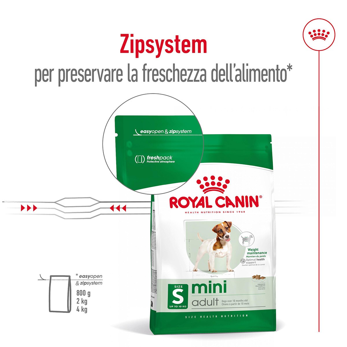 ROYAL CANINÂ® SIZE HEALTH NUTRITION MINI ADULT KG 8- Alimento secco per cani adulti di taglia piccola (fino a 10 kg)