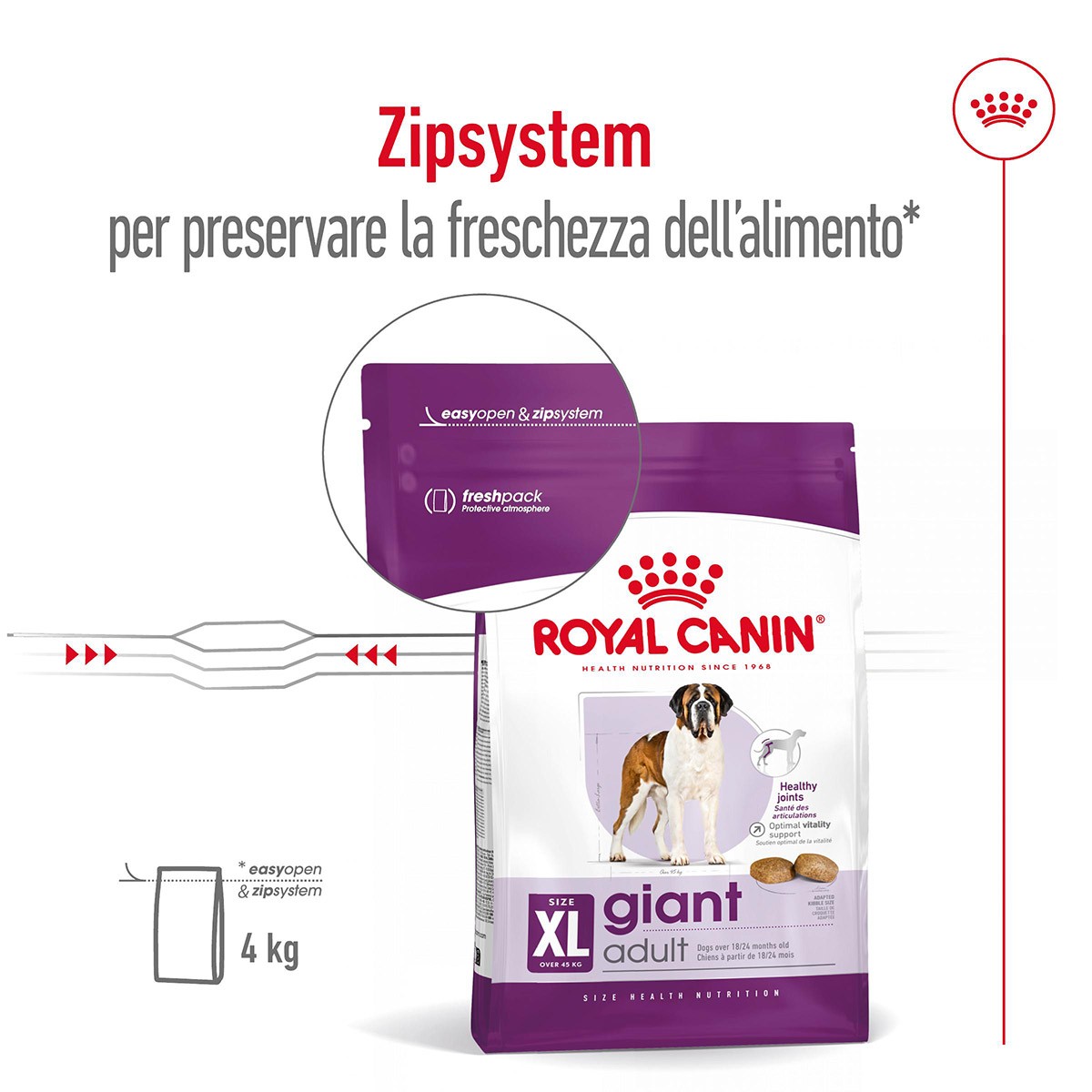ROYAL CANINÂ® SIZE HEALTH NUTRITION GIANT ADULT KG 15 - Alimento secco per cani adulti di taglia gigante (oltre 45 kg)