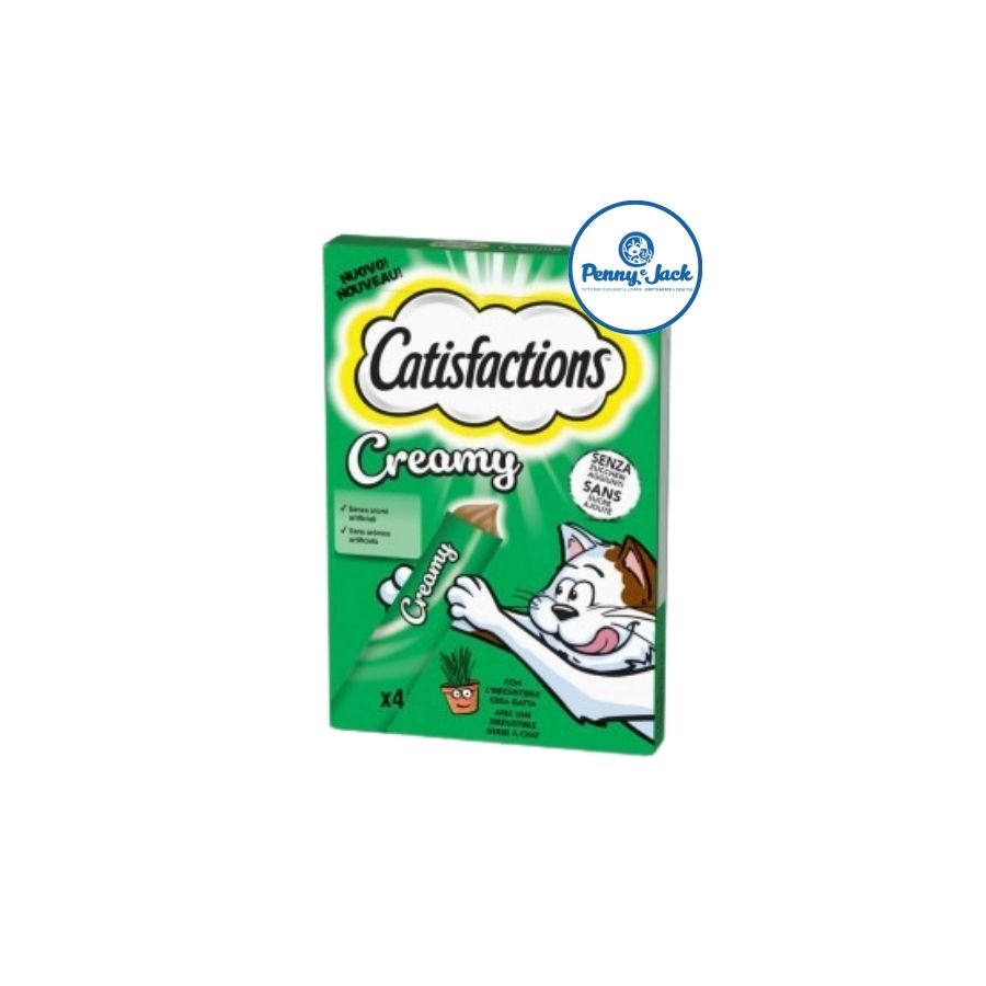 CATISFACTION CREAMY ERBA GATTA GR 10 4 snack
