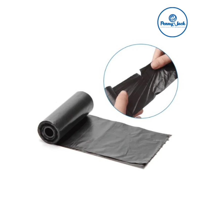 SACCHETTI IGIENICI BIODEGRADABILI NERI 6 ROTOLINI (15 sacchetti a rotolino) - immagine 3