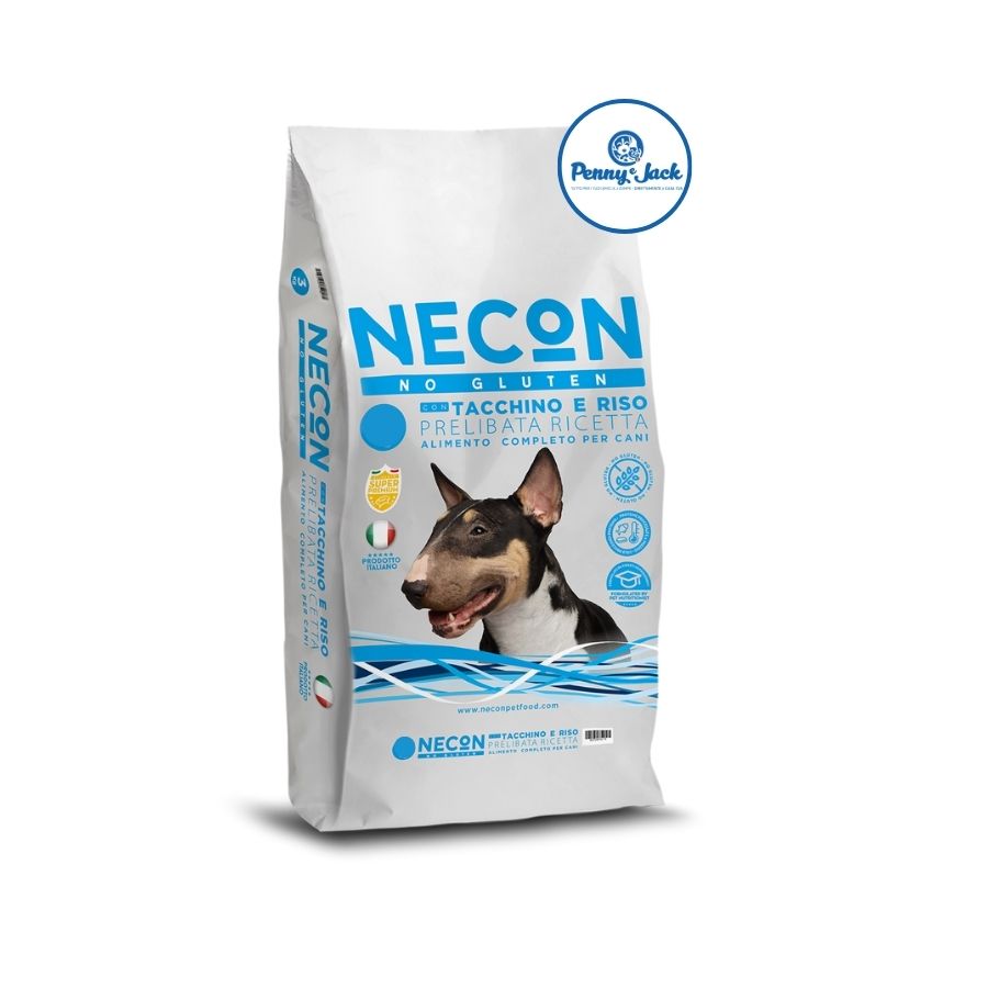 NECON NO GLUTEN CANE TACCHINO E RISO 3 KG